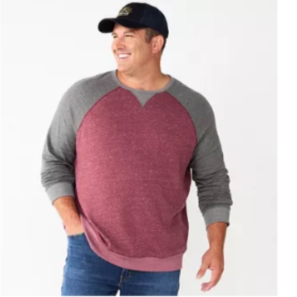 Sonoma Red and Gray Crewneck Tee